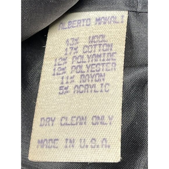 VTG ALBERTO MAKALI Womens SIZE 6 Black/White Tweed  JACKET Jewels Buttons *Flaw* - Picture 9 of 9